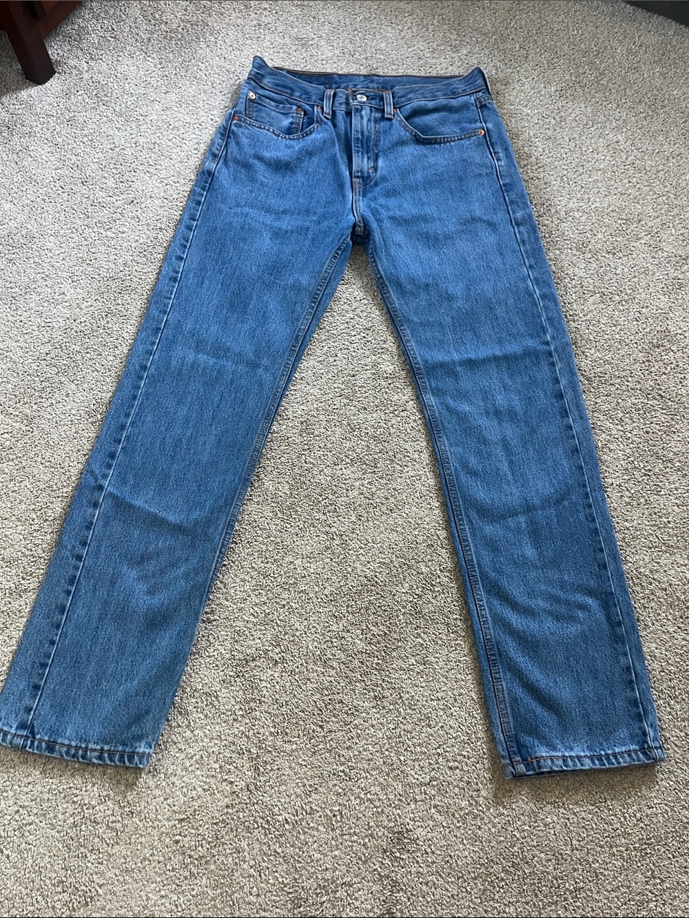Levi’s 505 💯% Cotton tagged W31, L32 see Measurements EUC Zipper